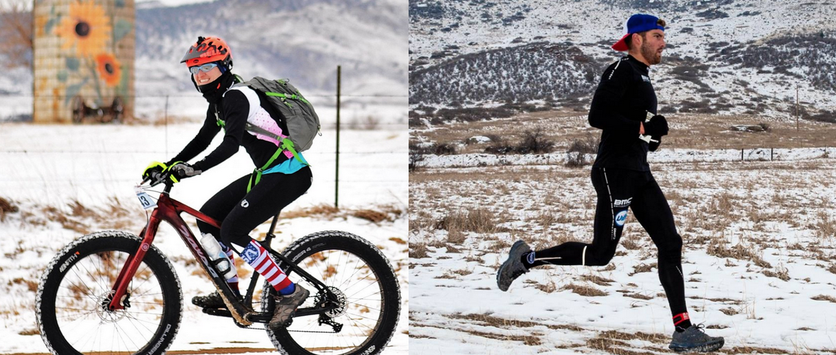 Run/Bike Combo at Old Man Winter Rally