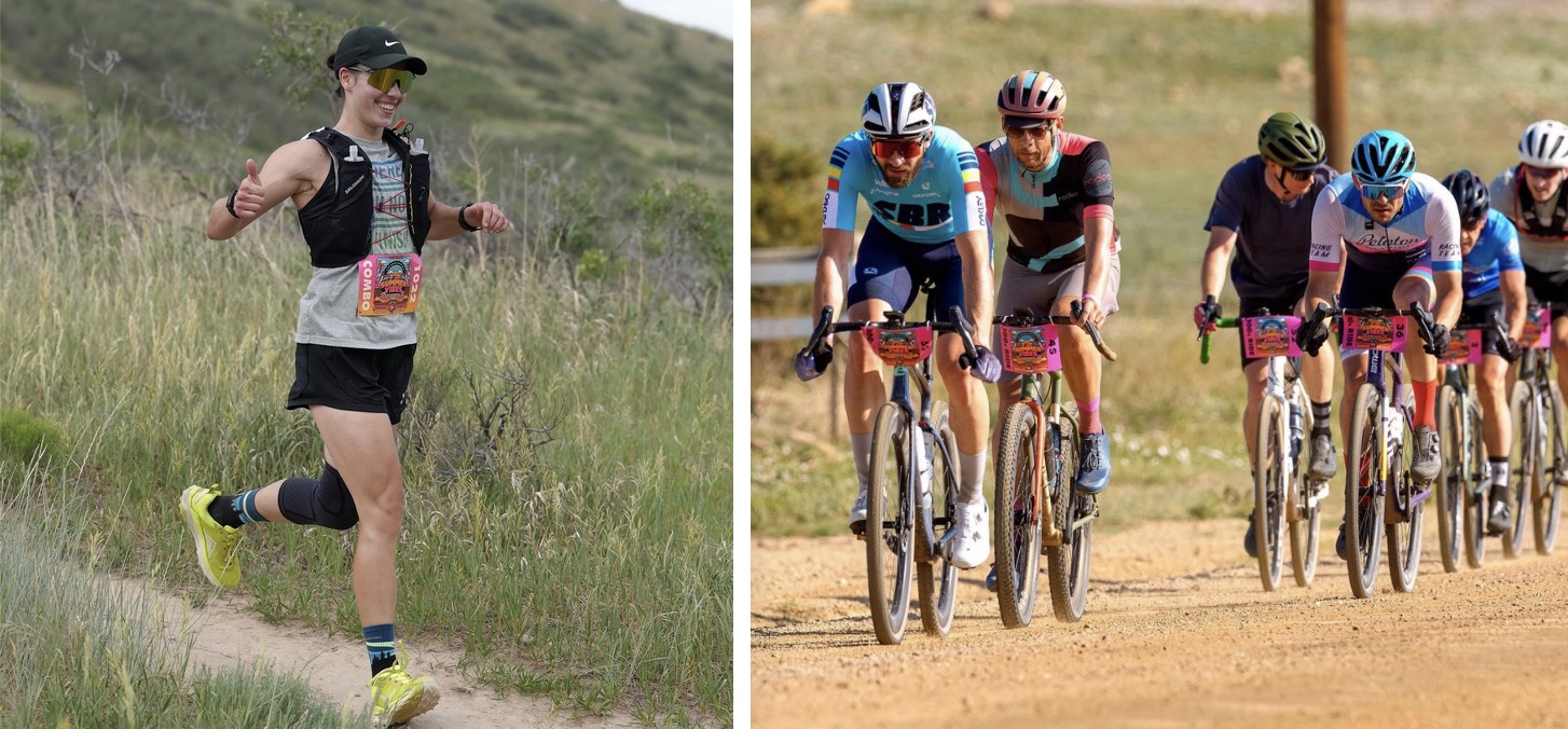 Collage of runners and riders at Summer Vibes
